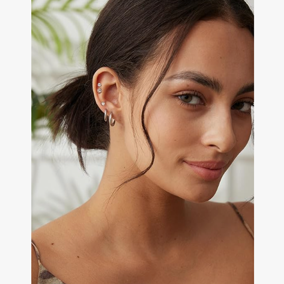 11 Pairs Surgical Steel Earrings Sets for Multiple Piercing - Image 3